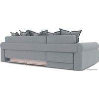 Угловой диван Трия Люксор Т2 (левый, микровелюр, Kolibri Silver серый)