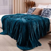 Плед Casa Conforte Aspen 150x200 6155356 (бирюзовый)