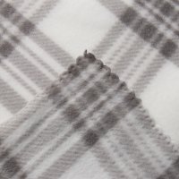 Плед Экономь и Я Клетка 9849869 (150x180, черный/белый)