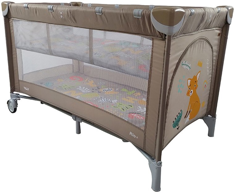

Манеж-кровать Baby Tilly Rio Plus T-1021 (шоколадно-коричневый)