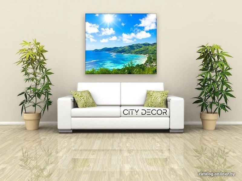 Модульная картина Citydecor Море/Водопады 2.56 60x70 см