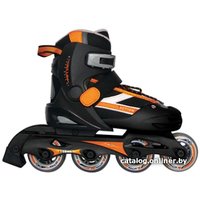 Роликовые коньки Vimpex Sport PW-121A (р. 27-30, черный/оранжевый)