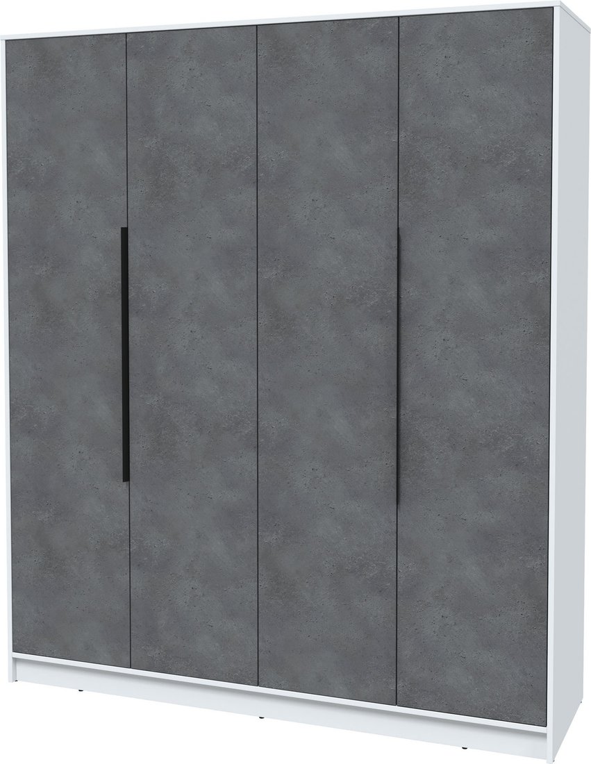 

Шкаф распашной Интерлиния Концепт КТ-Ш4 (бетон портленд/белый платинум)