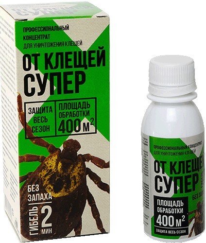 

Средство от насекомых Гарант От клещей супер жидкий концентрат, флакон 80 мл