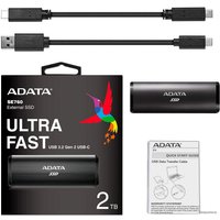 Внешний накопитель ADATA SE760 512GB ASE760-512GU32G2-CBK (черный)