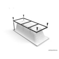 Ванна Cersanit Lorena 150x70 (с ножками и 2 экрана)