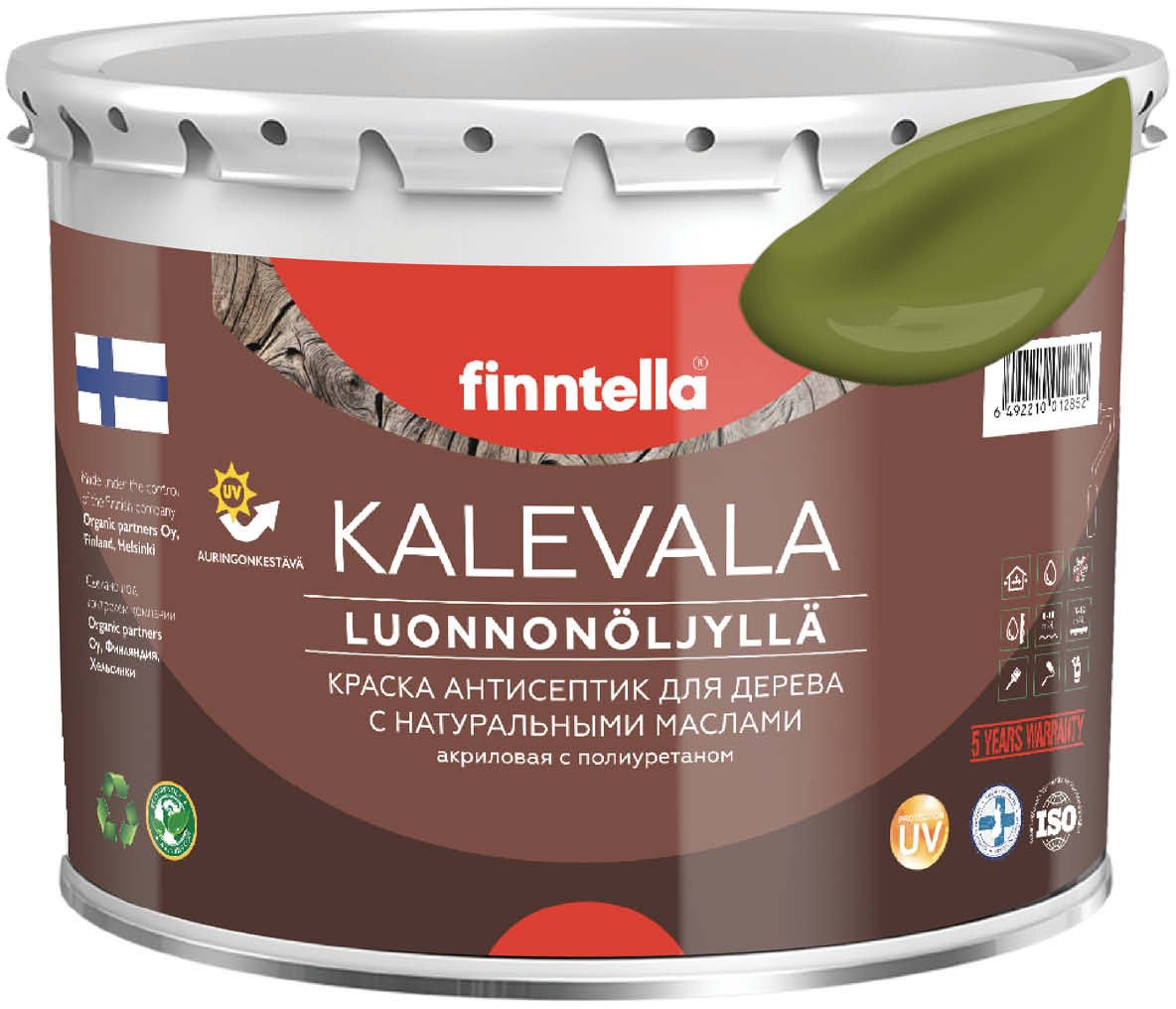 

Краска Finntella Kalevala Ruoho F-13-1-3-FL030 2.7 л (зеленый)