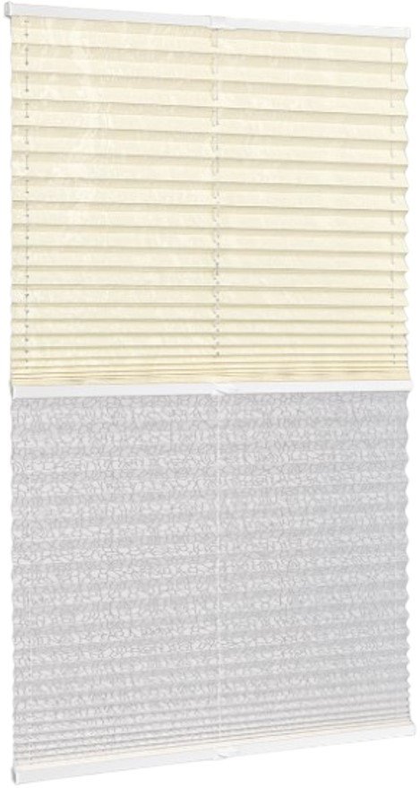 

Плиссе Delfa Mirror СПШ-3901/1102 Basic Transparent (68x215, кремовый/белый)