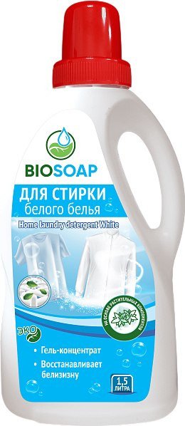 Гель для стирки BIOSOAP Для белого белья (1.5 л)