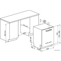 Встраиваемая посудомоечная машина Smeg ST2FABBL2