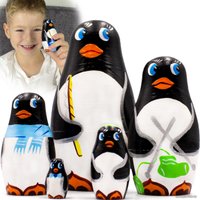 Развивающая игра Брестская Фабрика Сувениров Семья пингвинов (набор 5 шт)