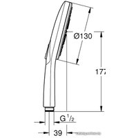 Душевая лейка Grohe Rainshower SmartActive 130 26574GN0