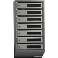 Почтовый ящик Klesto Вертикальный 7 секций (с окошком, с задней стенкой)