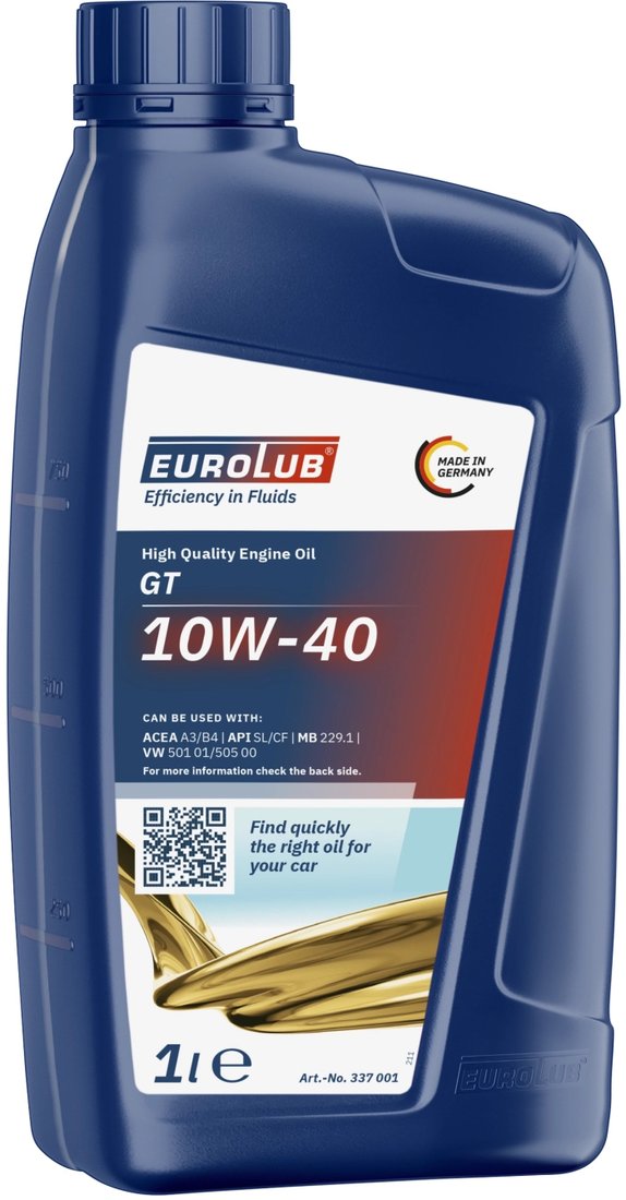 Моторное масло EUROLUB GT 10W-40 1л