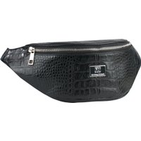 Сумка на пояс Franchesco Mariscotti 1-4618к (крокодил, черный)