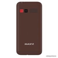 Кнопочный телефон Maxvi B231 (коричневый)