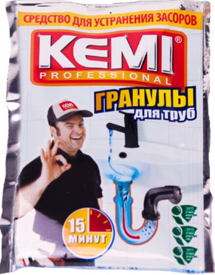 

Средство для труб Kemi Professional гранулы 70 г