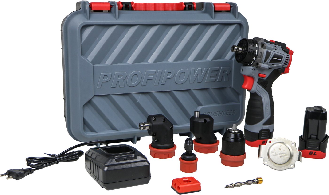 Дрель-шуруповерт Profipower Комби BL-161C (с 2-мя АКБ, кейс)
