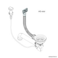 Кухонная мойка Aquasanita Tesa SQT102AW (black metallic 601)