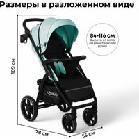 Коляска прогулочная «книга» Bubago Model Cross City BG 155-1 (cветло-зеленый)