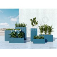Кашпо Berkano Cubric 30*80 DB (фиолетовый)