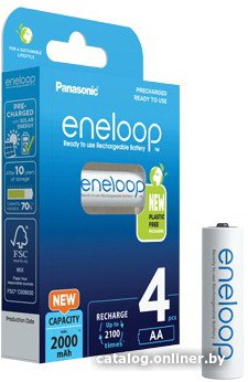 Аккумулятор Panasonic Eneloop AA 2000mAh 2 шт BK-3MCDE/2BE