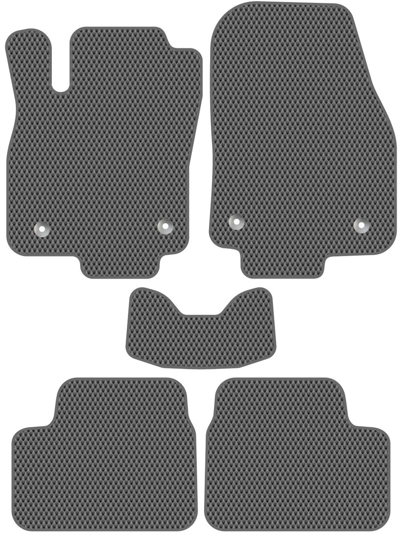 

Комплект ковриков для авто Alicosta Opel Astra III (купе / H) 2005 - 2014 (серый, ромб)