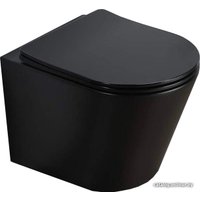 Унитаз подвесной CeramaLux B2330-1MB (черный матовый)