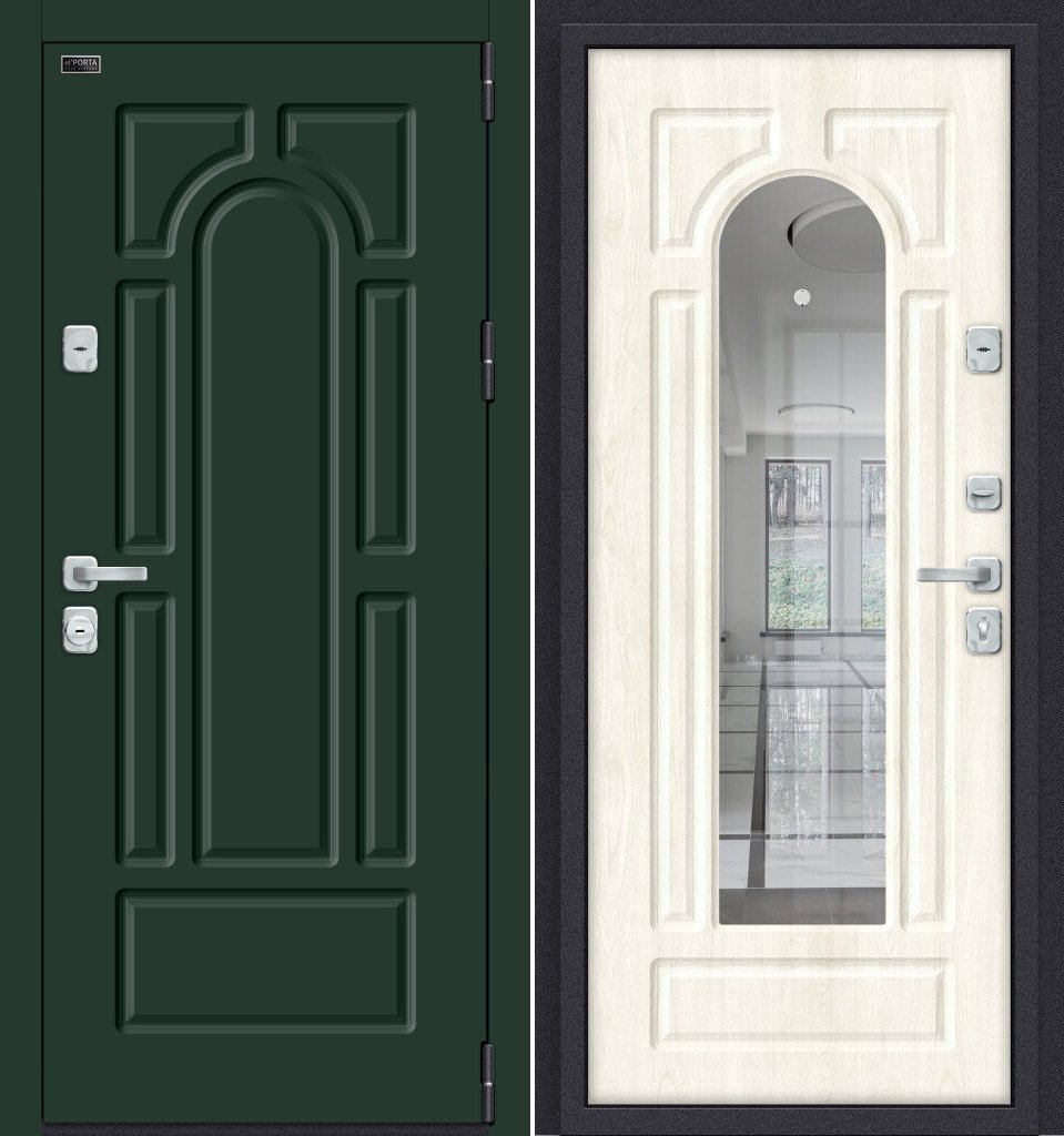 

Металлическая дверь el'Porta Porta M 55.56 (Green Stark/Nordic Oak)