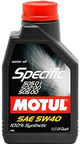 

Моторное масло Motul Specific 505 01 502 00 505 00 5W-40 1л