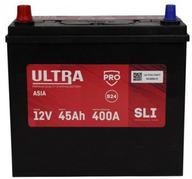 

Автомобильный аккумулятор Ultra PRO Asia R+ 400A (45 А·ч)