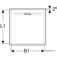 Душевой поддон Geberit Sestra 90x90 550.250.00.2 (белый)