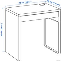 Стол Ikea Микке (белый) 203.739.23