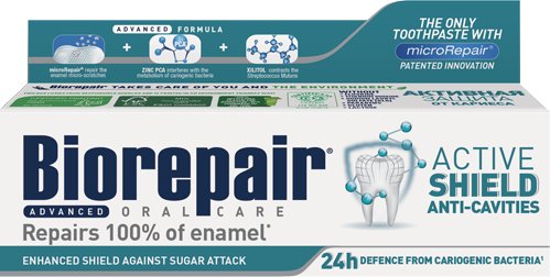 

Зубная паста Biorepair Advanced Active Shield Anti-Cavities with Lactoferrin 75 мл