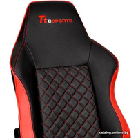 Кресло TteSports GT Comfort C500 (черный/красный) [GC-GTC-BRLFDL-01]