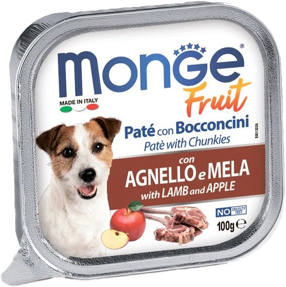 

Пресервы Monge Fruit с ягненком и яблоком (100 г)