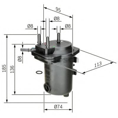 

Топливный фильтр Bosch 0450907012