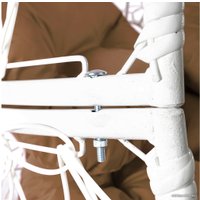 Кресло M-Group Апельсин 11520101 (белый ротанг/бежевая подушка)