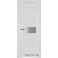 Межкомнатная дверь ProfilDoors 2.05XN L 40x200 (монблан, стекло lacobel серебряный лак)