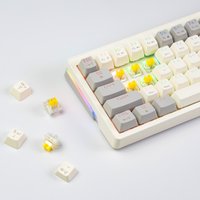 Клавиатура JEGG ZA63 Pro Beige Gray Yellow (TNT Yellow)