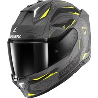 Мотошлем Shark Skwal i3 Linik Mat (р. 2XL, серый/желтый)