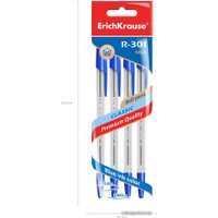 Набор шариковых ручек Erich Krause R-301 Classic Stick синий 22032 (4 шт)