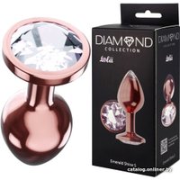 Анальная пробка Lola Toys Diamond Moonstone Shine S 4021-01lola (розовое золото)