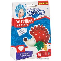 Набор для создания поделок/игрушек Bondibon Елочные игрушки из фетра своими руками. Ежик ВВ3086