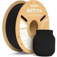 Филамент Elegoo PLA Matte (1.75 мм, 1 кг, матовый черный)