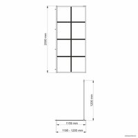 Душевая стенка Wasserkraft Glan 66W40