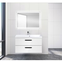  BelBagno Тумба под умывальник Aurora-900-2C-SO-BL (bianco lucido)