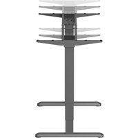 Стол для работы стоя ErgoSmart Wooden Unique Ergo Desk 1300х750х27 мм (скошенный край, дуб натуральный/черный)