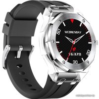 Умные часы Hoco Y13 (серебристый/черный)