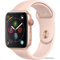 Умные часы Apple Watch Series 4 LTE 44 мм (алюминий золотистый/розовый песок)